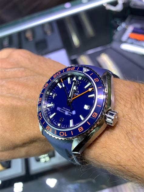 replica omega seamaster planet ocean 600m co-axial gmt big blue|omega planet ocean real vs vertical.